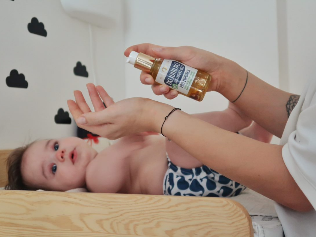 Bio Zklidňující Jantarový olej pro miminka 95 ml