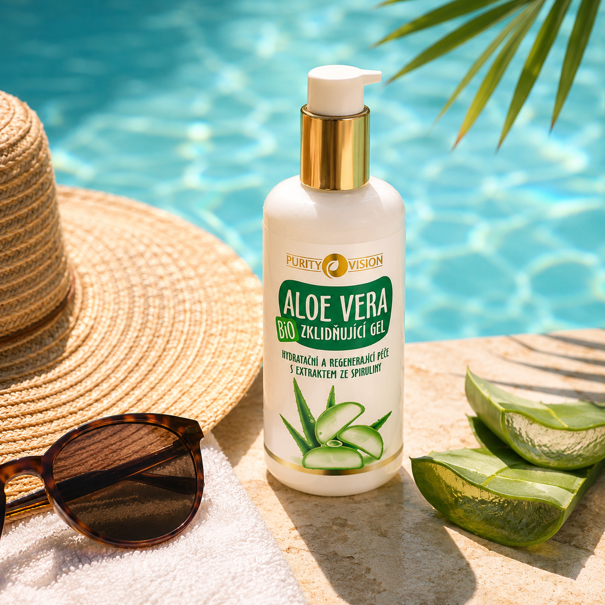 Univerzální Aloe Vera gel, který zvládne spálenou kůži, podráždění po holení i suché konečky vlasů