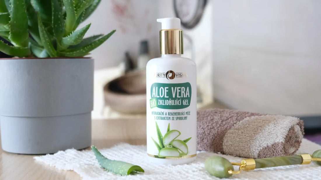 Bio Aloe Vera gel? Nejen na podrážděnou pokožku od sluníčka Purity Vision CZ
