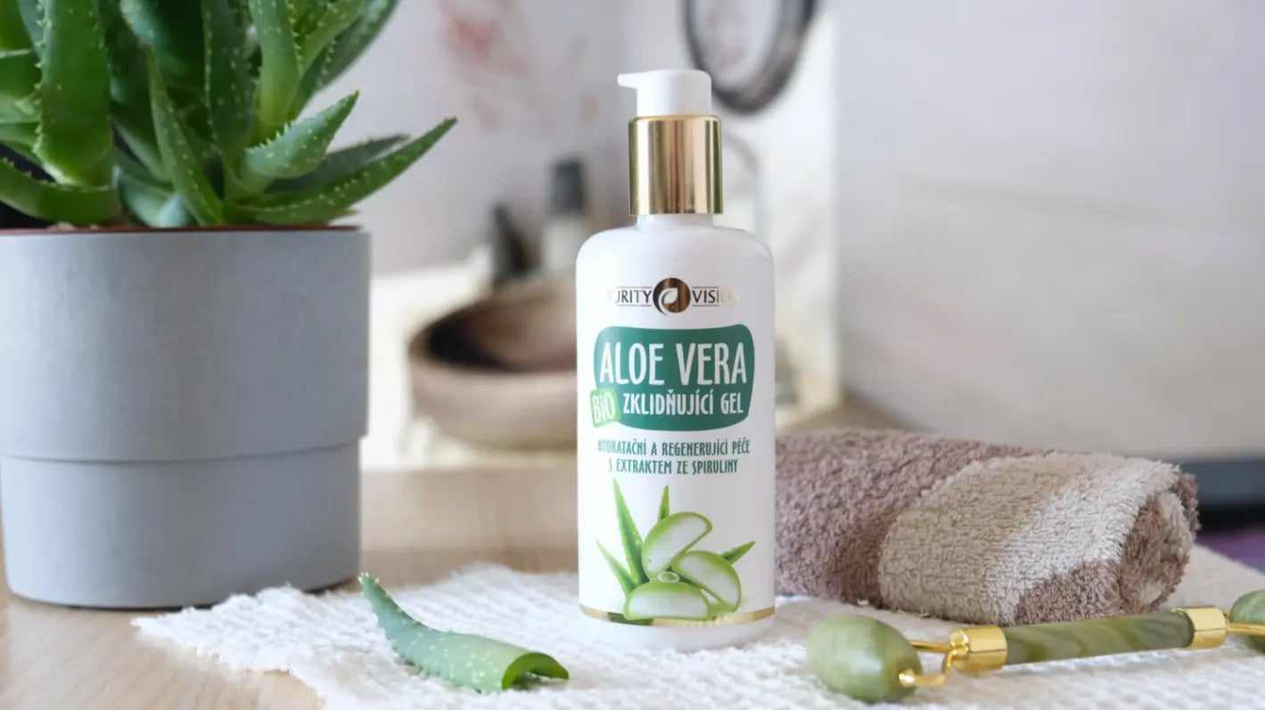 Bio Aloe Vera gel? Nejen na podrážděnou pokožku od sluníčka Purity Vision CZ