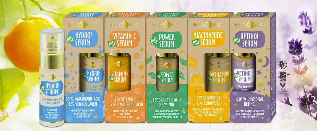 Bio Vitamínová séra: jak je používat pro maximální účinek Purity Vision CZ