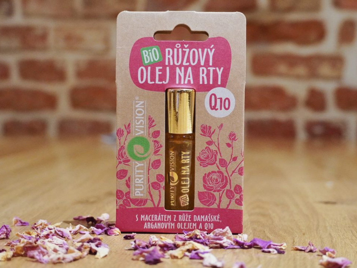 Bio Růžový olej na rty s Q10 10 ml