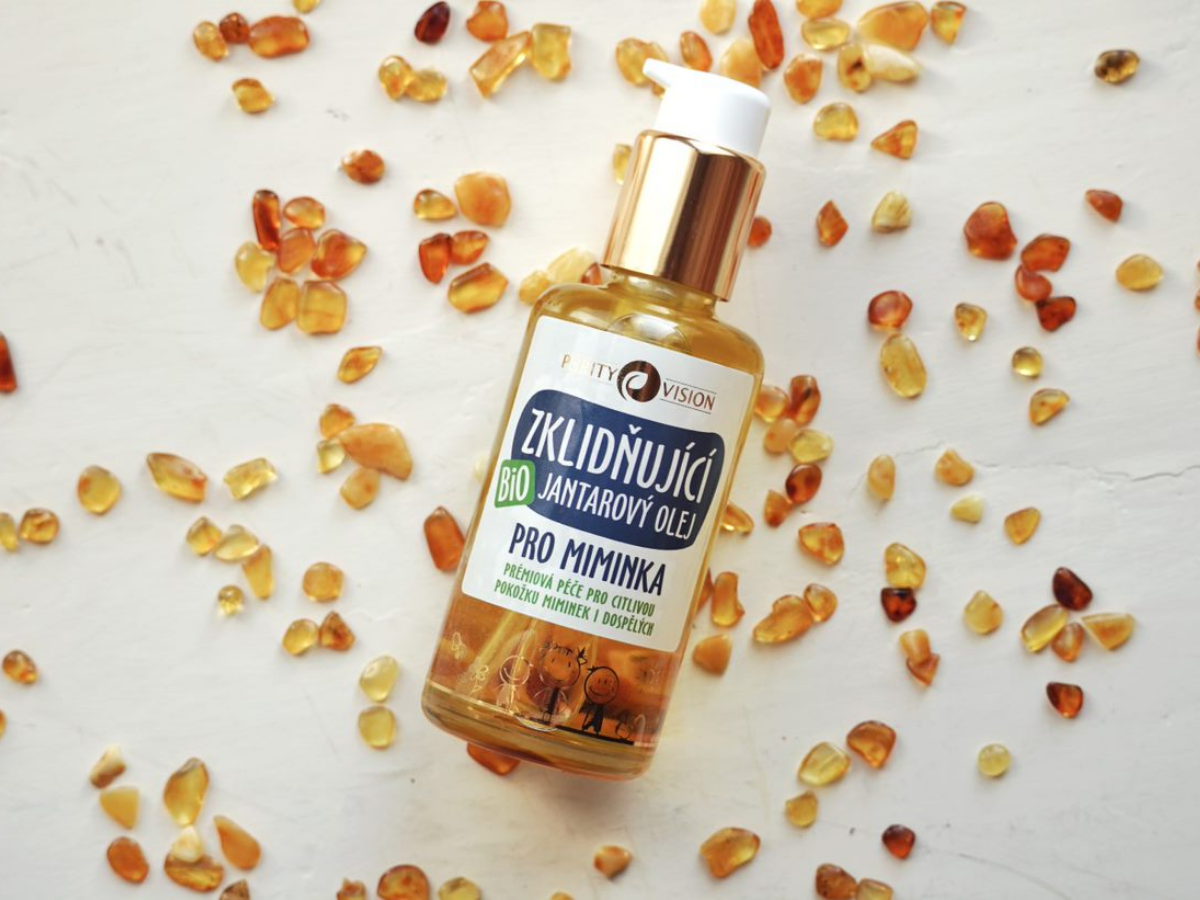 Bio Zklidňující Jantarový olej pro miminka 95 ml
