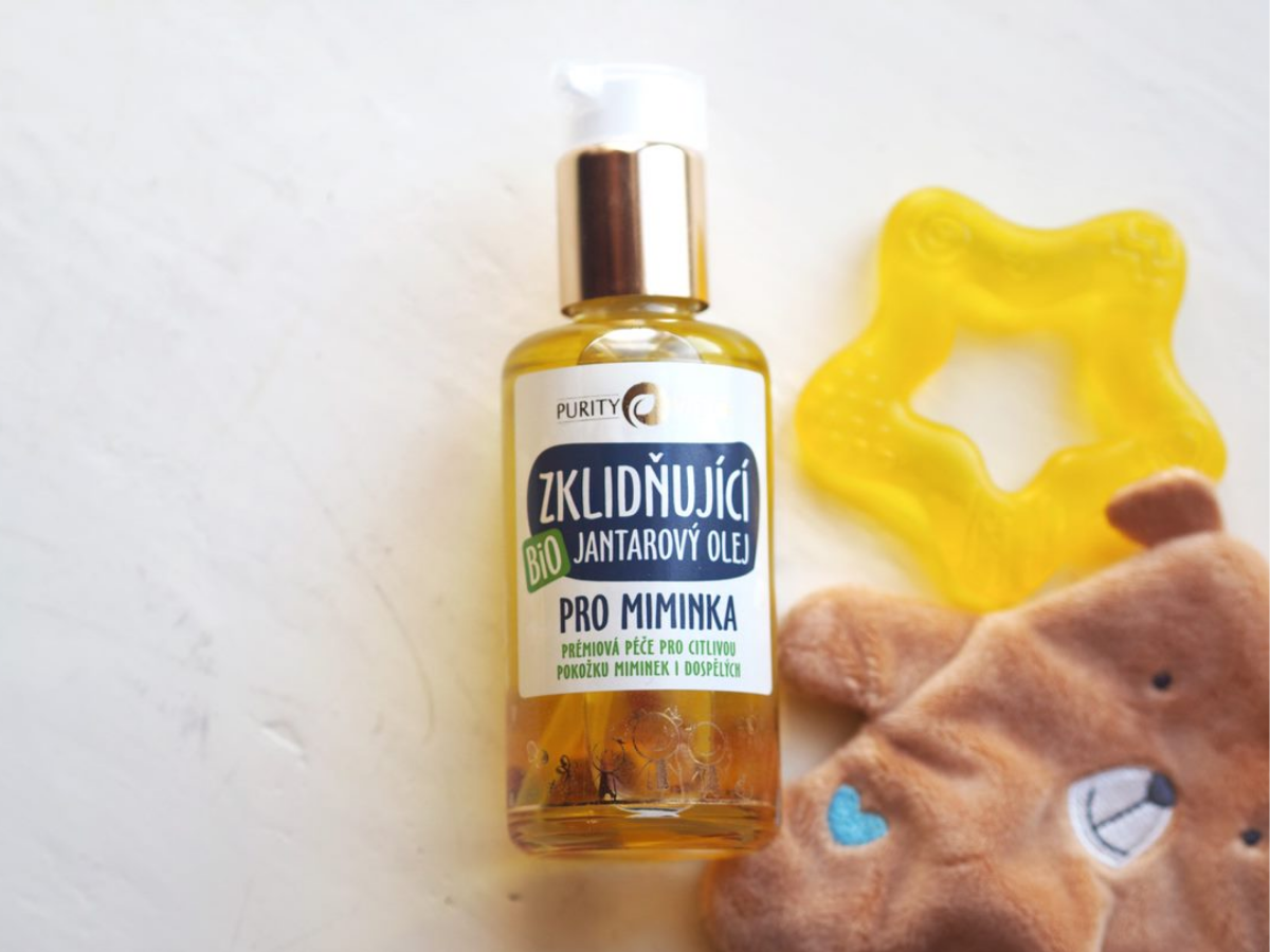 Bio Zklidňující Jantarový olej pro miminka 95 ml