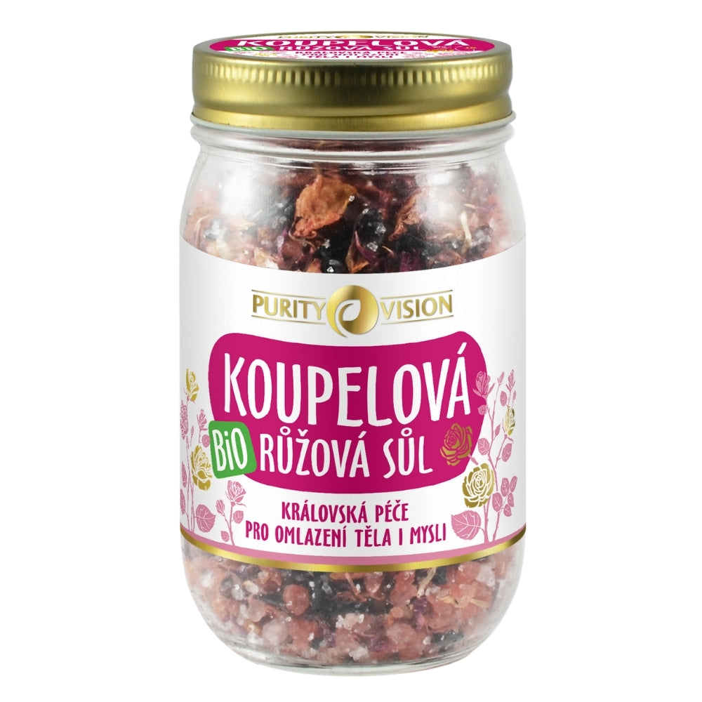 Bio Růžová koupelová sůl 400 g