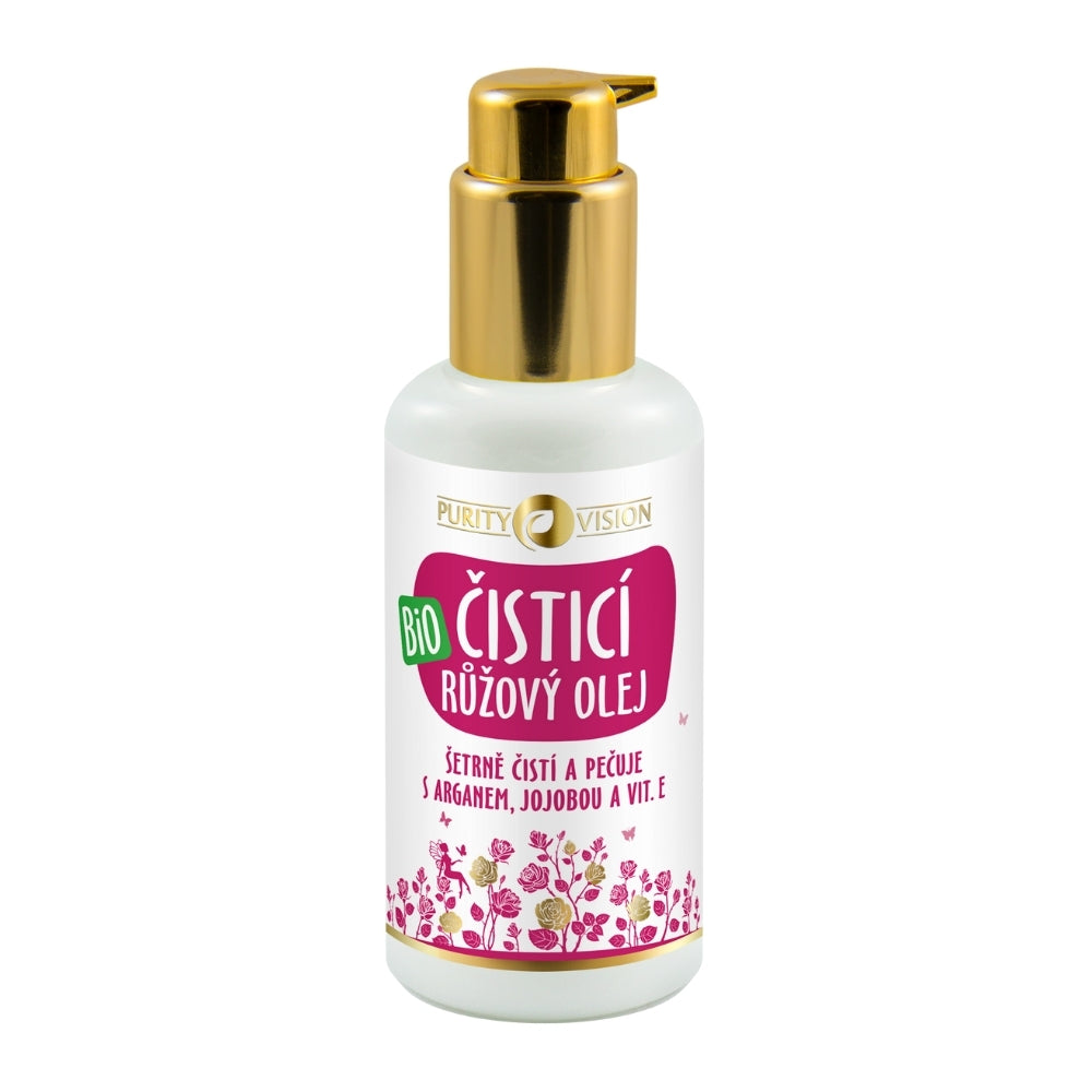 Bio Růžový čisticí olej s arganem, jojobou a vit. E 100 ml