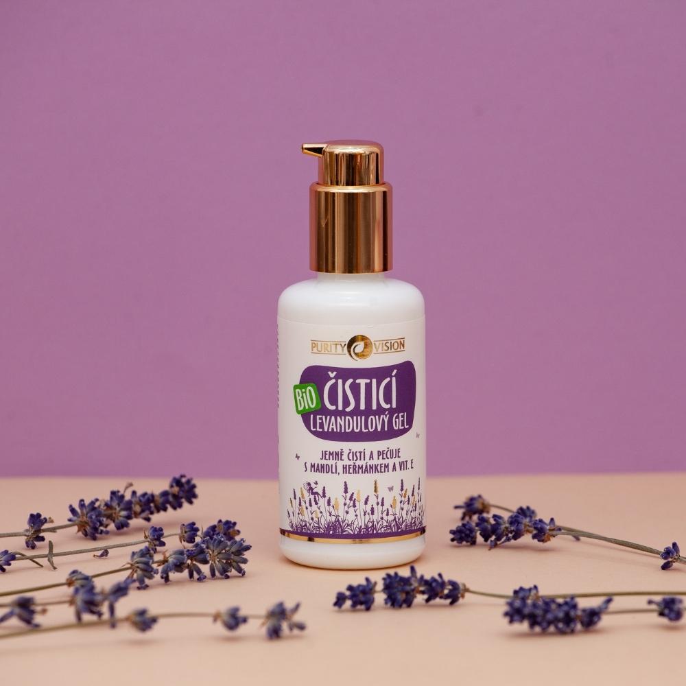 Bio Levandulový čisticí gel s mandlí, heřmánkem a vit. E 100 ml