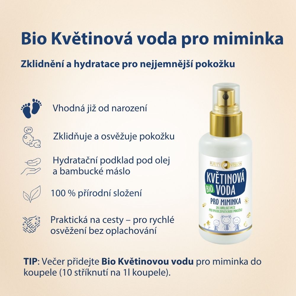 Bio Květinová voda pro miminka 200 ml