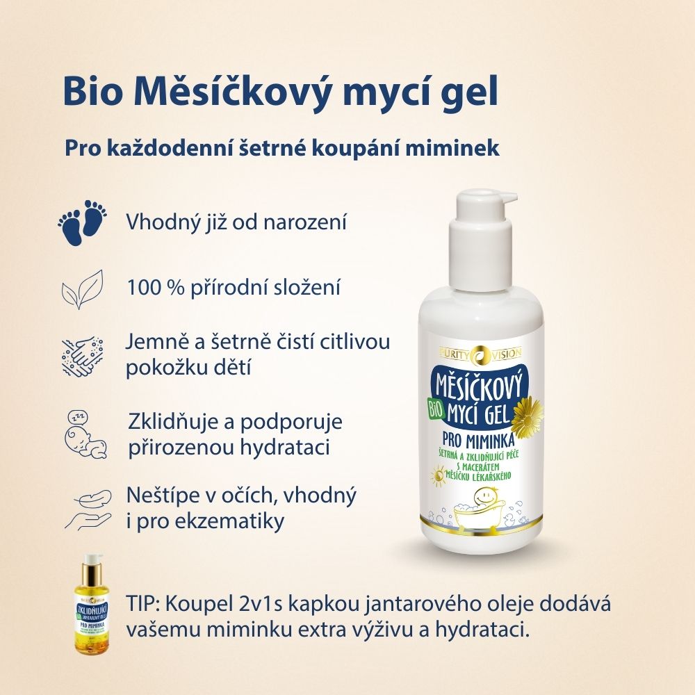 Bio Měsíčkový mycí gel 200 ml