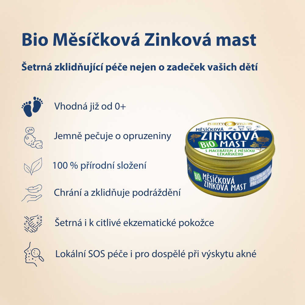 Bio Měsíčková Zinková mast 30 ml