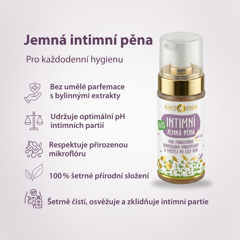 Bio Intimní jemná pěna 90 ml