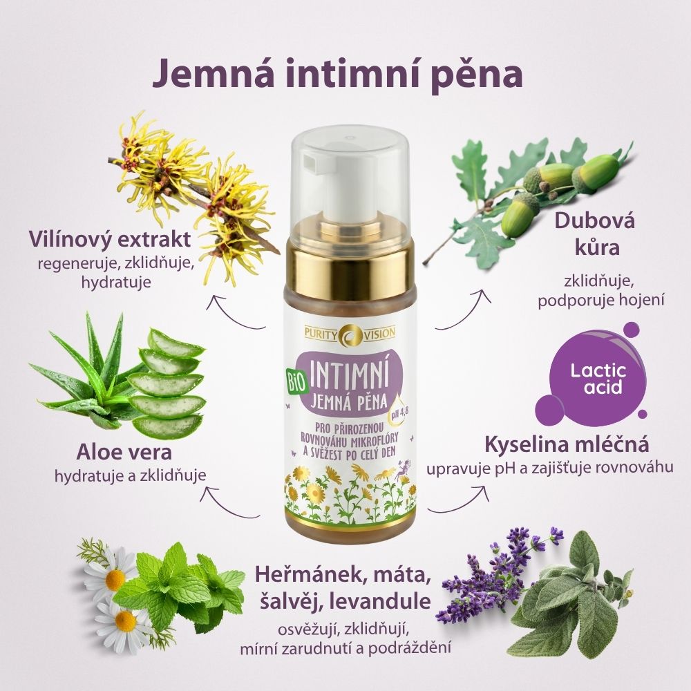 Bio Intimní jemná pěna 90 ml
