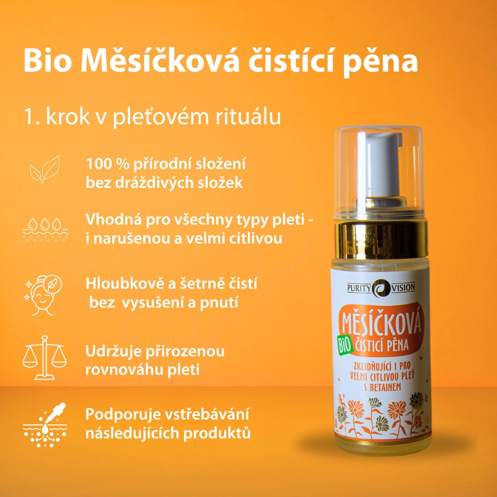 Bio Měsíčková čisticí pěna 95 ml