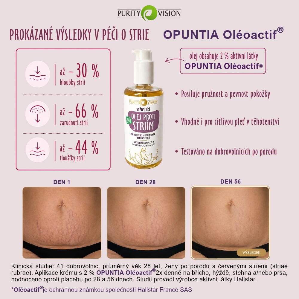 Bio Vyživující olej proti strie 200 ml