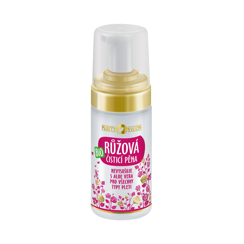 Bio Růžová čisticí pěna 90 ml